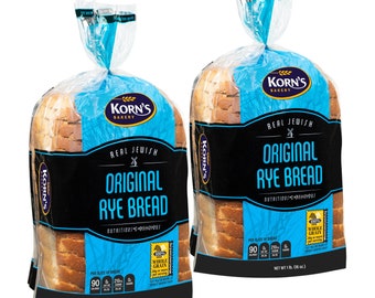 Rye Bread | Sandwich Bread | Fresh Bread | Real Rye Bread | Kosher, Dairy & Nut Free | 2-3 Day Shipping | 16 oz Stern’s Bakery [ 2 Pack ]