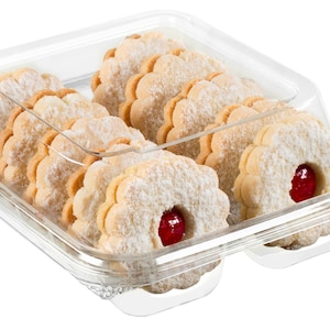Italian Linzer Tart Cookies-Tortes  Raspberry Jam |10 Individually Wrapped Shortbread Cookies |gourmet |Jelly Filled|9 oz Stern’s Bakery