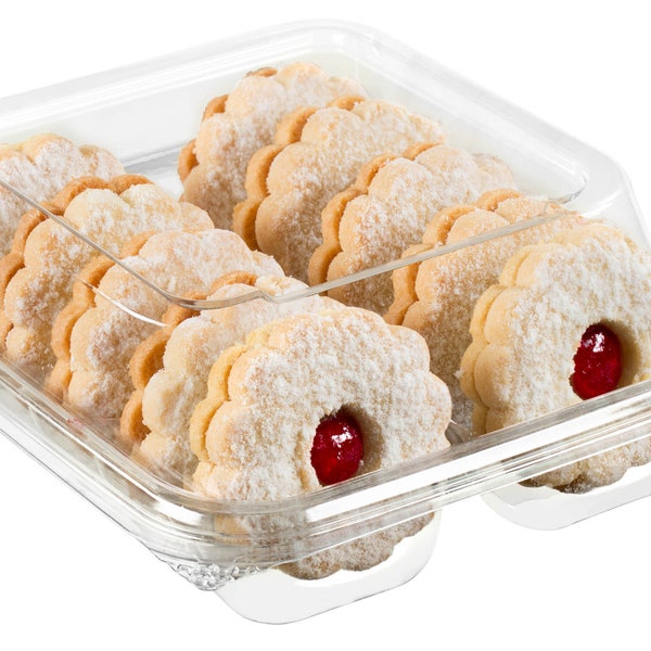 Italian Linzer Tart Cookies-Tortes  Raspberry Jam |10 Individually Wrapped Shortbread Cookies |gourmet |Jelly Filled|9 oz Stern’s Bakery