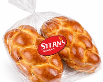 Stern's Bakery Kosher Challah Bread (2 Loaves) – Traditional Braided Egg Challah for Shabbat/Holidays
