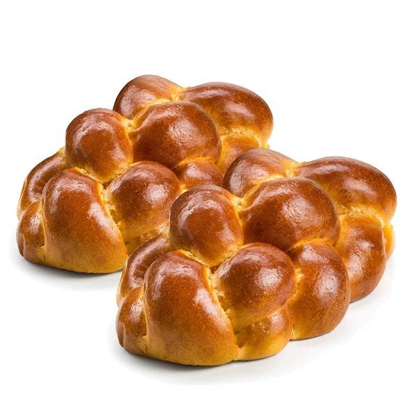 Stern's Bakery Kosher Challah Bread-15 Ounce Traditional Challah for your Holiday or Shabbat Table [ 2 Challah Breads Per Pack]