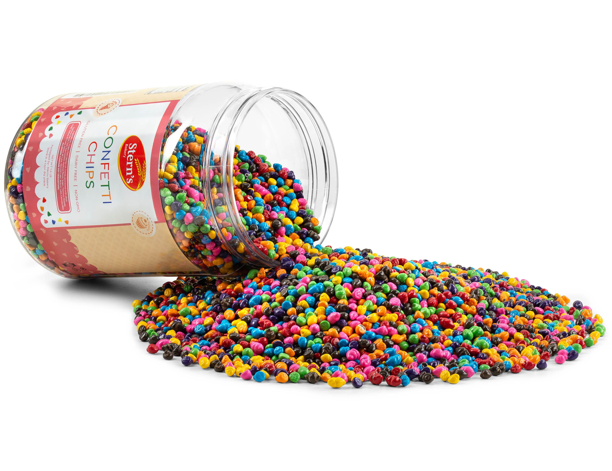 100% NATURAL Chocolate Sprinkles Jimmies - No Artificial Dyes - Gluten  Free, Vegan, Lactose Free, Bulk- 1.6 Pounds
