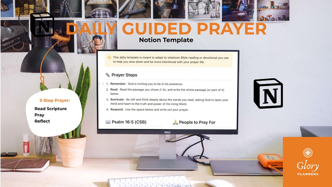 Notion Template | Daily Guided Prayer Page (lord's Prayer Edition) - Etsy