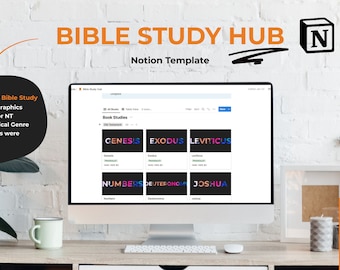 Notion Template | Bible Study Hub - Organize All of Your Bible Studies by Book