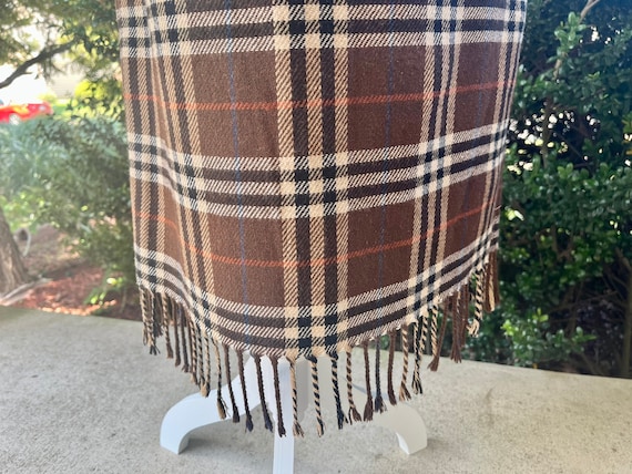 Vintage 90s Worthington Plaid Straight Fringe Max… - image 3