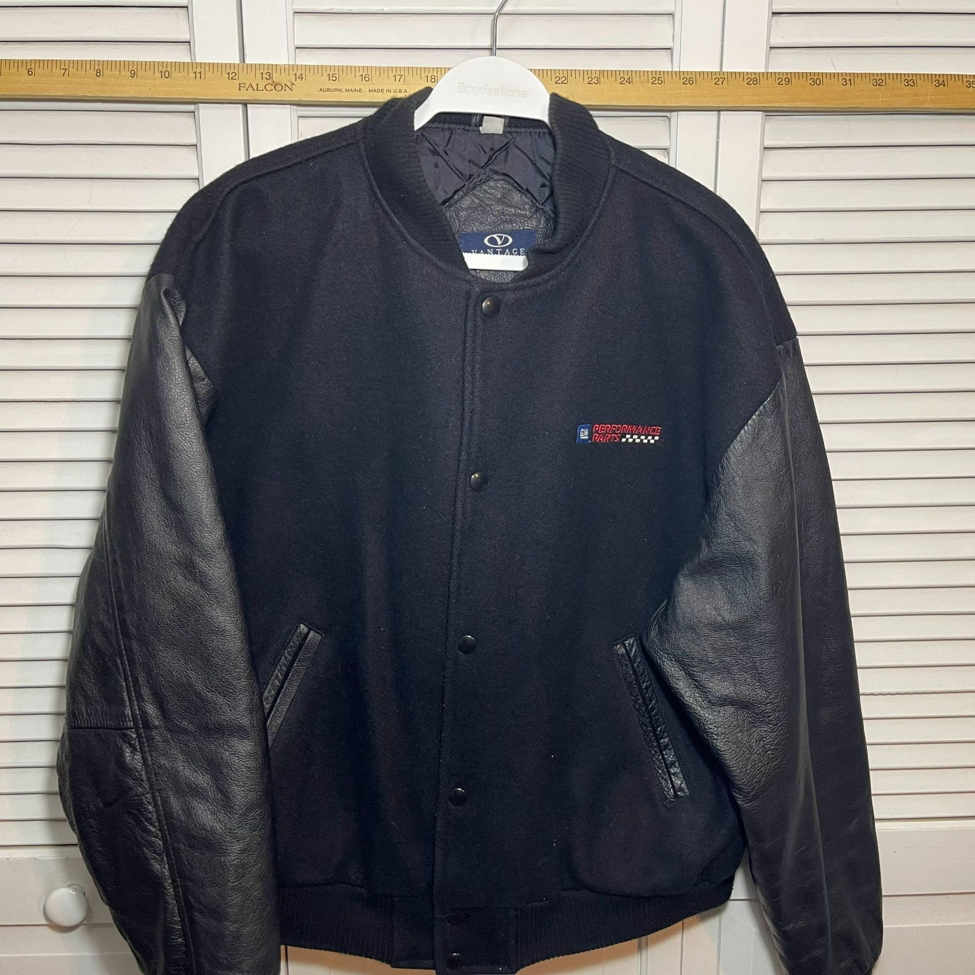 Vintage GM Performance Parts Jacket Wool W/ Leather Sleeves Etsy UK
