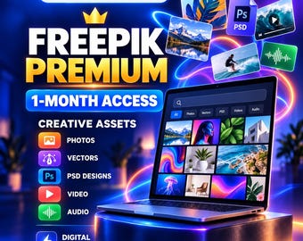Freepik Premium / Acceso durante 1 mes / Entrega digital