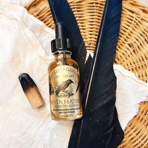 Raven Feather Animistic Essence and Oracle