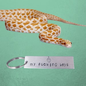 My Fng Keys Hand-Stamped Keychain