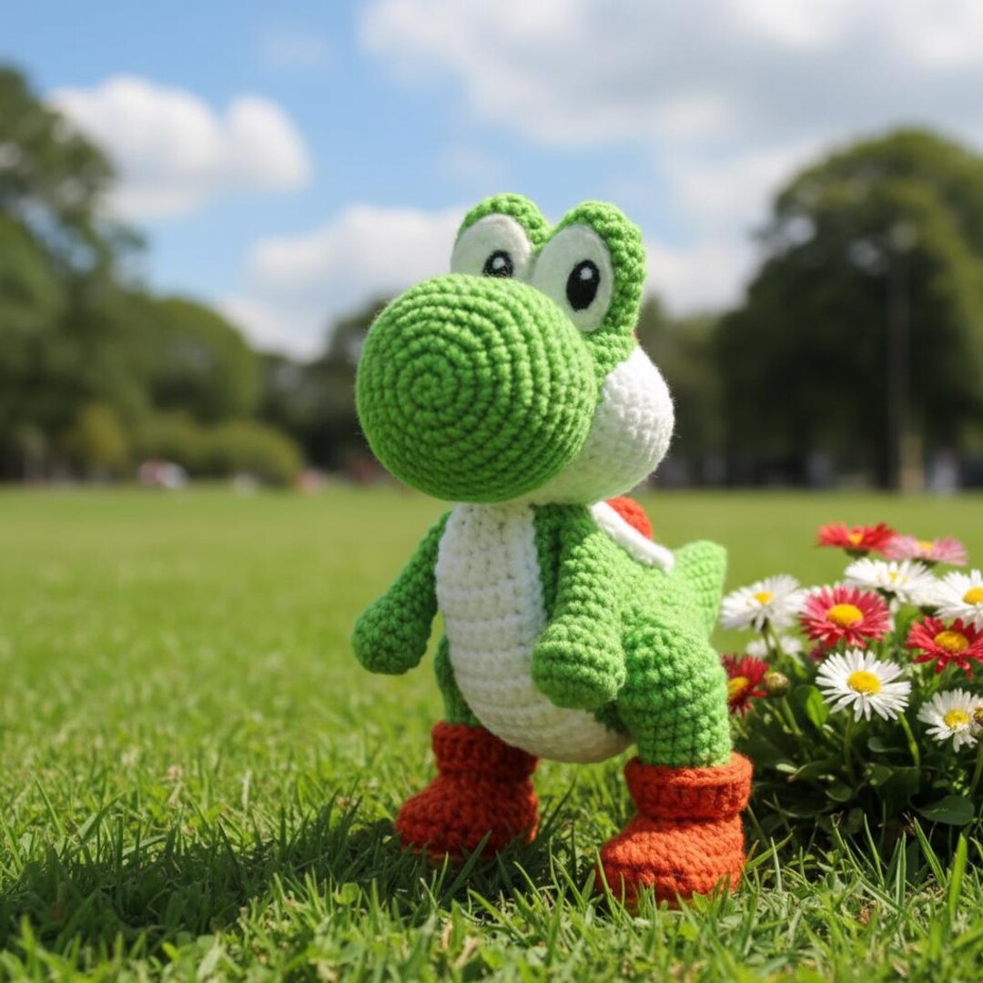 Yoshi Inspired Crochet Amigurumi Pattern | Dinosaur Plush DIY (PDF ...