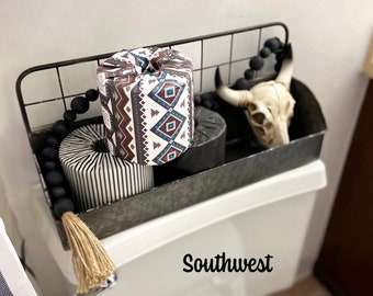 Toilet Paper Storage, Toilet Paper Cover, Toilet Paper Holder, Bathroom Accessory, Southwest, Brown, Bathroom Decor, TPTux, Gift For Her