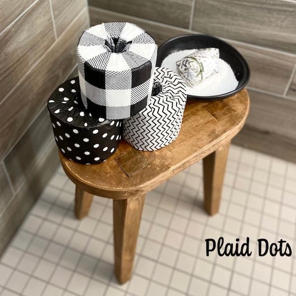 Toilet Paper Storage, Toilet Paper Cover, Toilet Paper Holder, Bathroom Accessory, Black and White, Bathroom Decor, Gift For Mom, TPTux