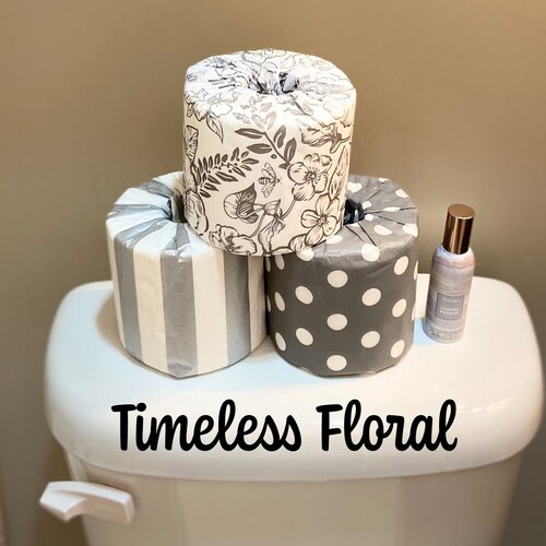 Rangement du papier toilette, couvre-papier hygiénique, porte-papier hygiénique, accessoire de salle de bain, argent et gris, décoration de salle de bain, cadeau pour maman, TPTux