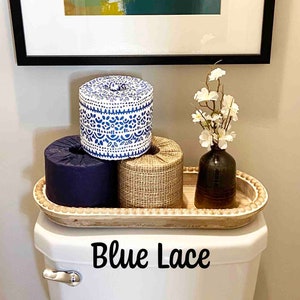 Toilet Paper Storage, Toilet Paper Cover, Toilet Paper Holder, Bathroom Accessory, Lace, Burlap, Bathroom Decor, TPTux, Gift For Her