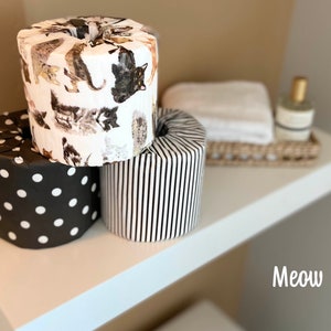 Toilet Paper Storage, Toilet Paper Cover, Toilet Paper Holder, Bathroom Accessory, Cat Lover, Kitten, Bathroom Decor, TPTux, Gift For Her