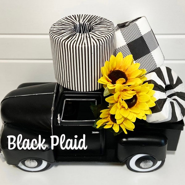 Toilet Paper Storage, Toilet Paper Cover, Toilet Paper Holder, Bathroom Accessory, Black and White, Bathroom Decor, Gift For Mom, TPTux