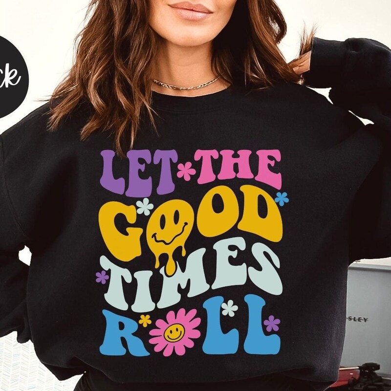 Let The Good Time Roll Printed Top main image 1