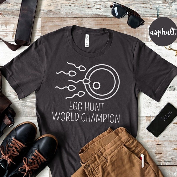 Funny Easter Egg Hunt Champion Shirt, Happy Easter Tee, Sarcastic Science Tshirt, On The Hunt For Pregnancy Announcement, New Daddy To Be,