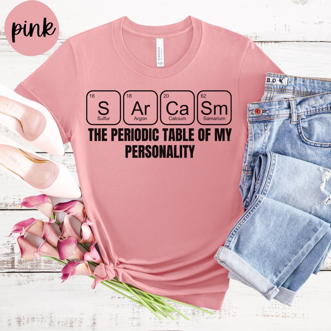 Sarcasm is the Periodic Table of My Personality Shirt, Funny Sarcastic ...