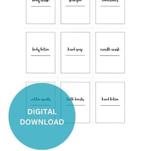 Minimalist Home Labels | Pantry Label | Kitchen Label | Bathroom Label | Label Bundle | Closet Labels Organization Bundle | Printable Labels
