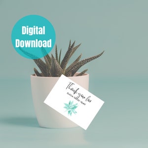 Succa Good Year Succulent Teacher Gift | Teacher Appreciation | End of the Year Teacher Gift |Easy Teacher Gift|Thank You Gift Tag|Printable
