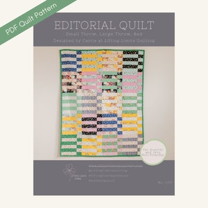 Editorial Quilt PDF Pattern
