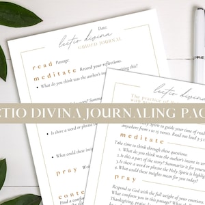 Lectio Divina Prayer and Reading Bible Journaling Pages | St. Ambrose Prayer Printable | Anglican Devotional Pages | Planner Pages