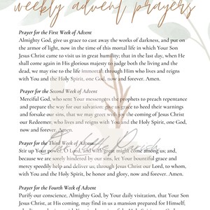 Advent Prayer and Scripture Printable Bundle - Etsy