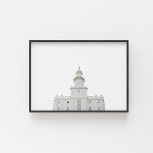 St. George, Utah Temple Bundle | Horizontal AND Vertical {Digital Download} lds temple art | lds temple print | lds wall art | lds decor