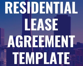 Residential Lease Agreement Template