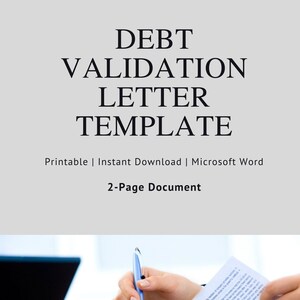 Plantilla de carta de validación de deuda