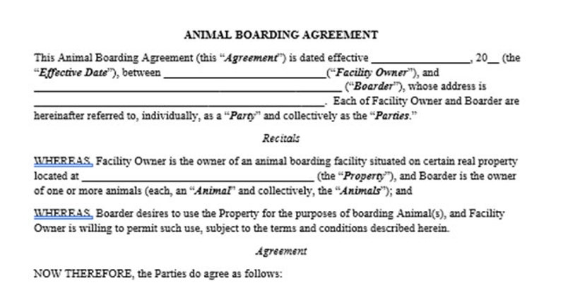Animal Boarding Agreement Template Etsy animal-boarding-agreement-template-etsy