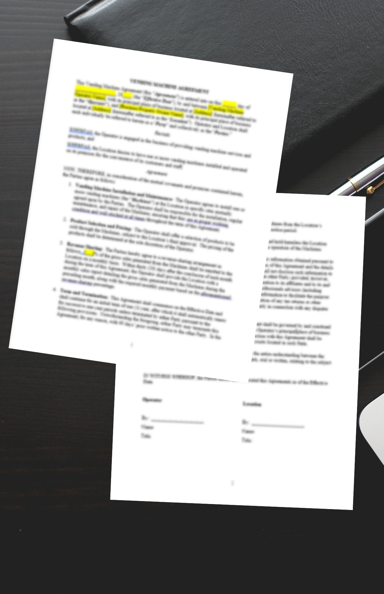 Vending Machine Agreement Template Etsy Vending Machine Agreement Template Etsy
