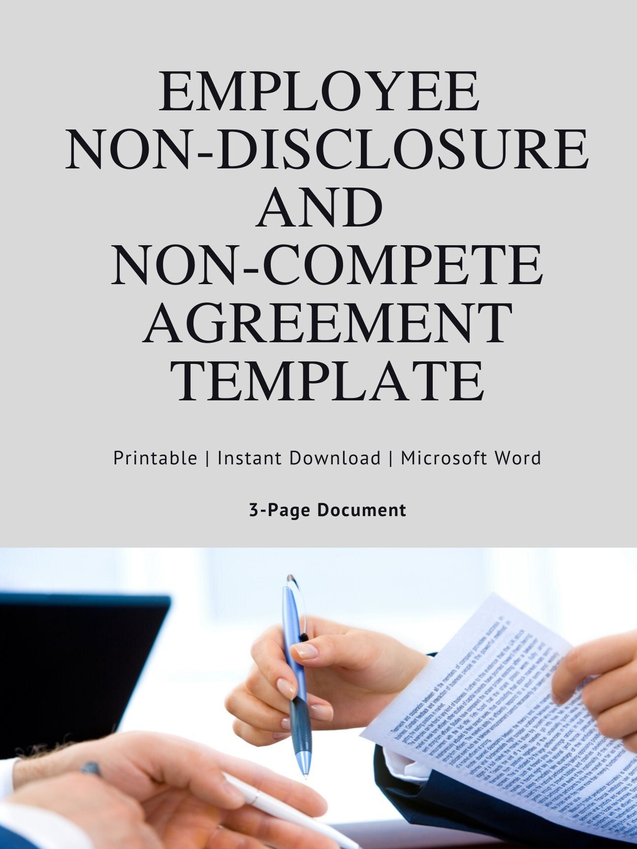 business templates noncompete agreement