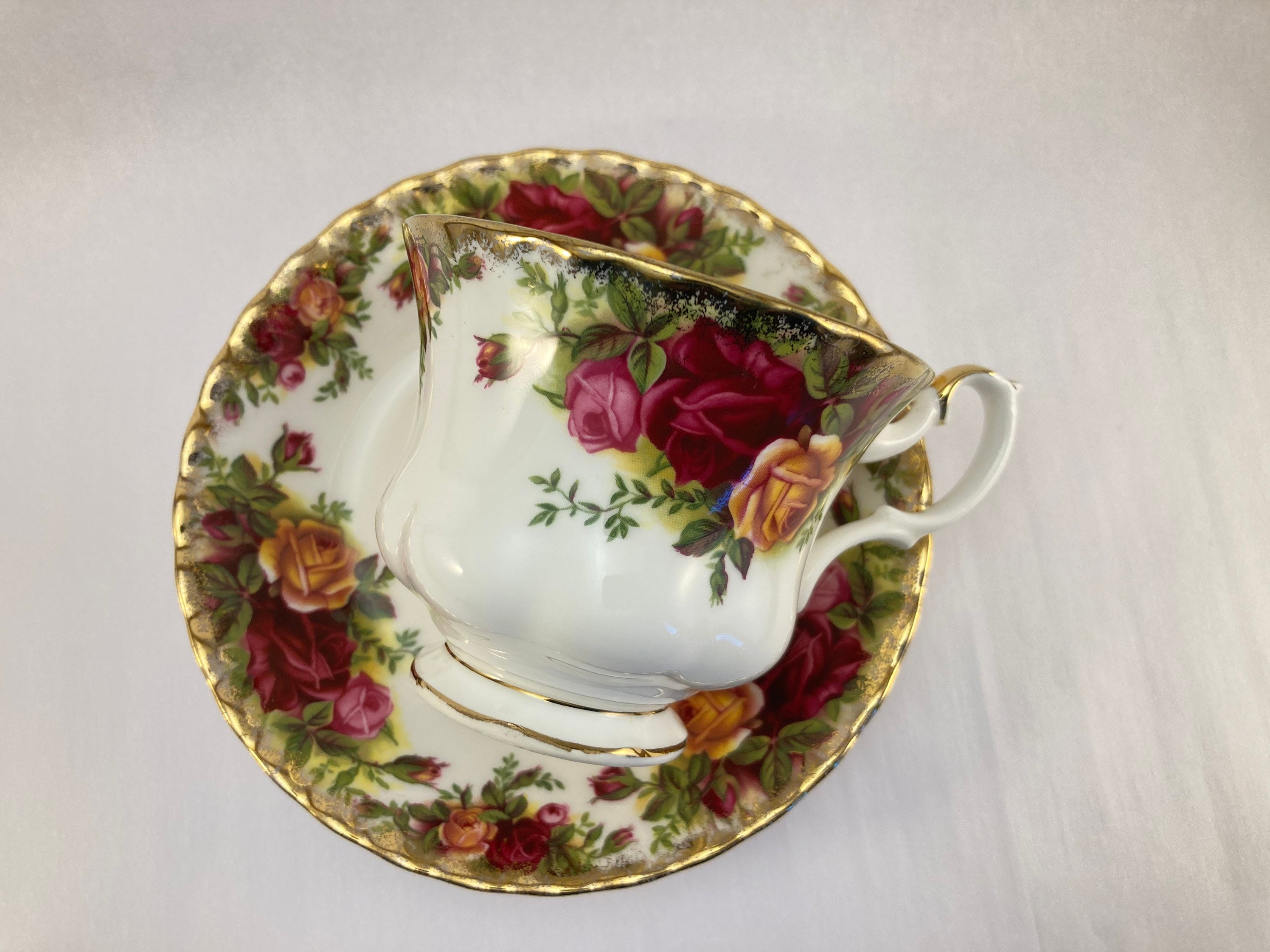 Royal Albert Old Country Roses Teacup and Saucer Made in Etsy