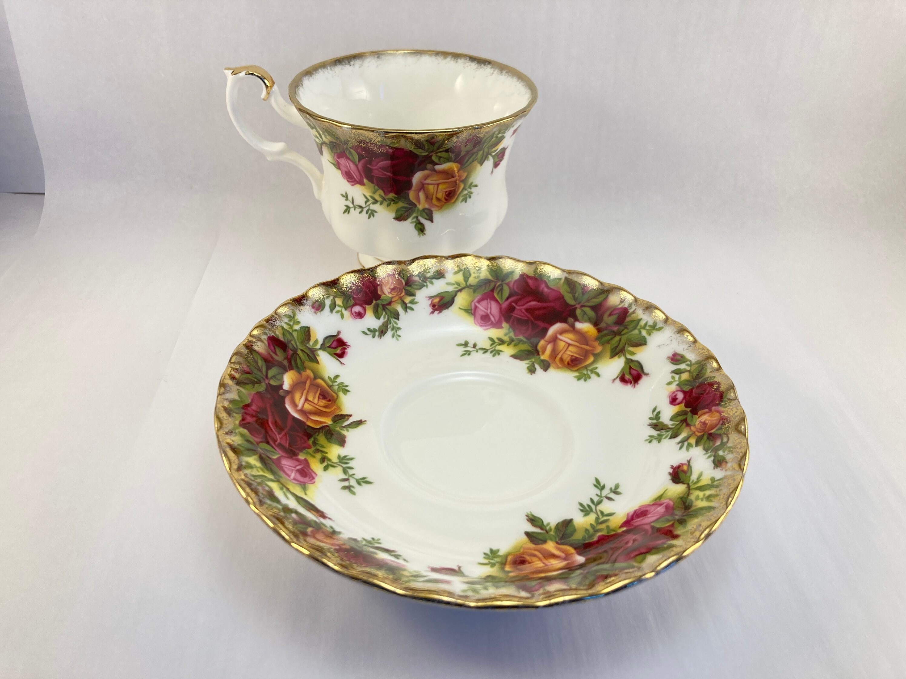Royal Albert Old Country Roses Teacup and Saucer Made in Etsy