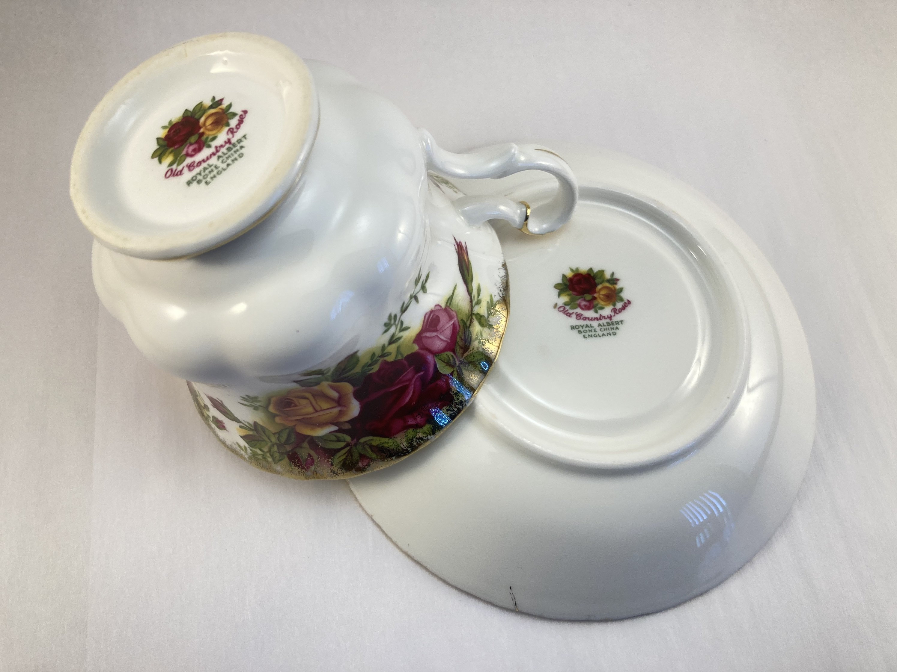 Royal Albert Old Country Roses Teacup and Saucer Made in Etsy