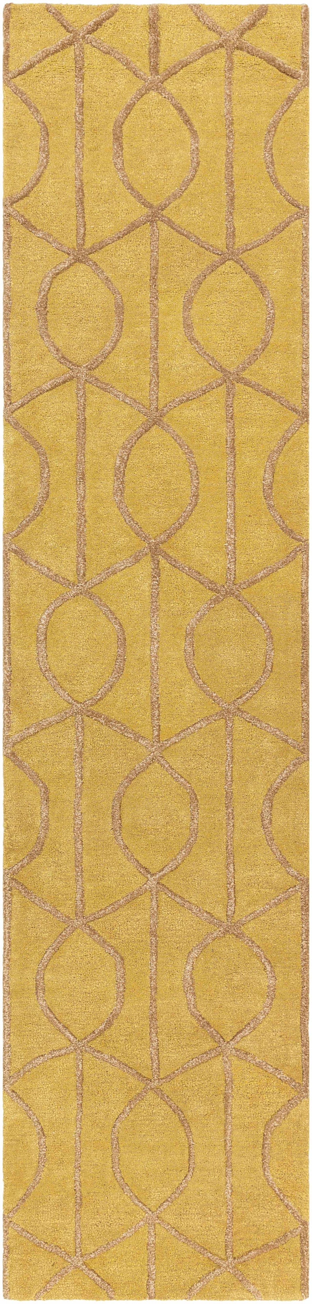 Exclusive Luxury Modern Geometric Runner Rughand Tufted Etsy