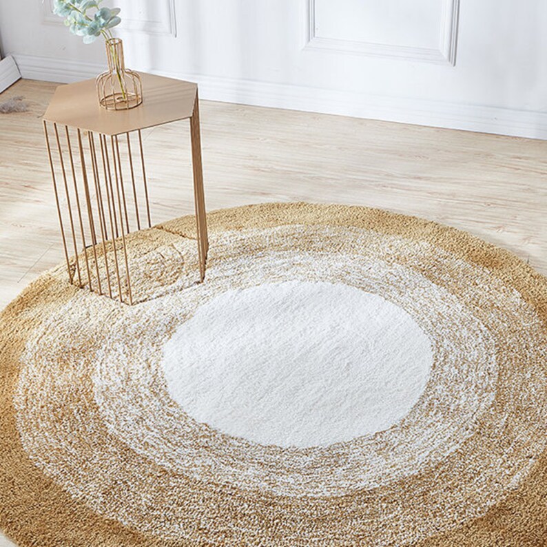 Luxury Round Exclusive Handtufted Rug All Cut Rug,wool Round Rug