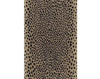 Leopard Skin Rug, Leopard Square Rug, Hand Tufted Rug, Jaguar Rug,Home Decor Rug,Square Rug, Luxury Rugs,Kids Rug, Custom Size 45 x 45 Inch.