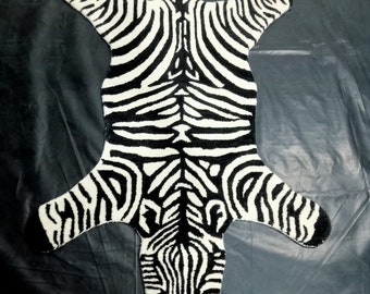 Hand Tufted Rug,Ready To Dispatch Rugs,Ready Stock Rug, Zebra Rug, In Stock Rug, Size-90 x 150 c.m,3x5 feet,Area Rug.
