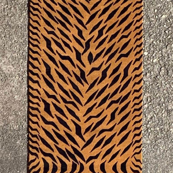 Luxury Tiger Skin Handtufted Rug, All Cut Rug, Wool Tibetan Tiger Skin Rug, Woolen rugs, soft rugs, Wool rug, Area Rug 3x5,4x6,5x8,6x9,8x10