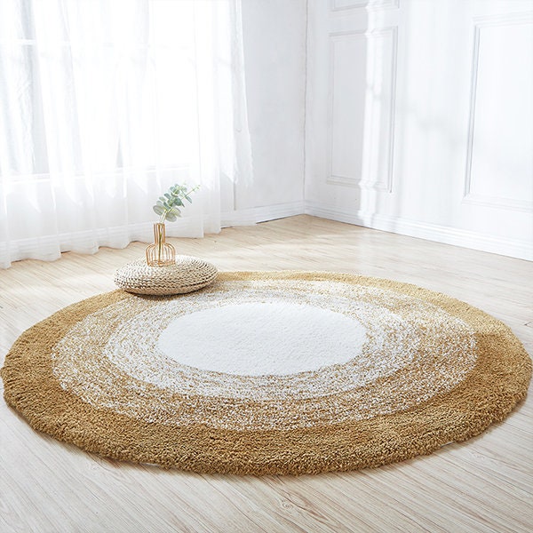 Luxury Round Exclusive Handtufted Rug All Cut Rug,wool Round Rug