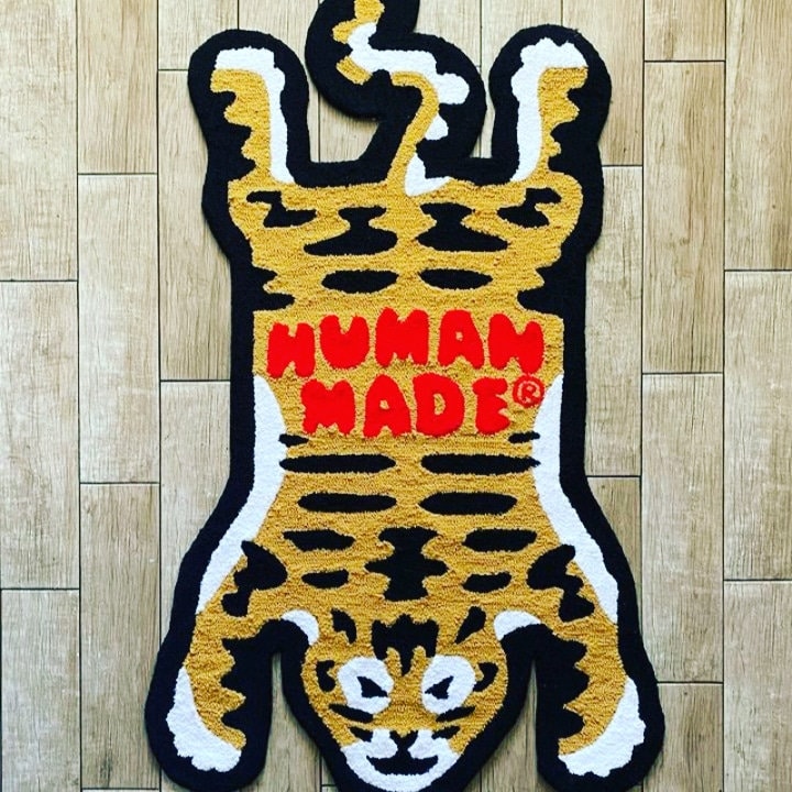 Luxury Tiger Shaped Handtufted Rug All Cut Rug Tibetan Tiger 
