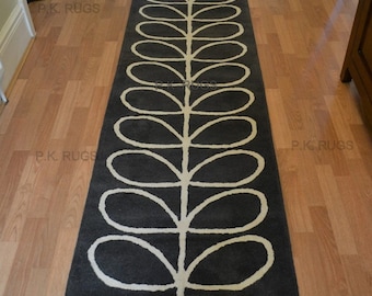 Orla Kiely Runner rug,Luxury Modern runner rug,Hand tufted rug.Beautiful runner rug. Multi color runner rug,kids rugs, area rug, soft rugs,.