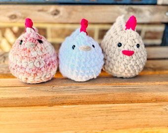 Handmade Crochet Chicken: Plush Chicken Lover Gift