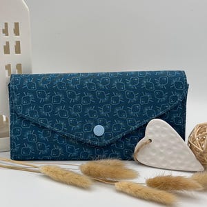 wallet fish blue