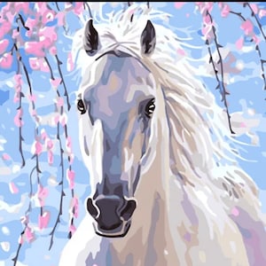 VUEDJRO Winter Horse 5D Diamond Painting Kits, Horse Diamond Art for  Adults, Diamond Dots Gem Art Room Decor Aesthetic 12x16 Inch