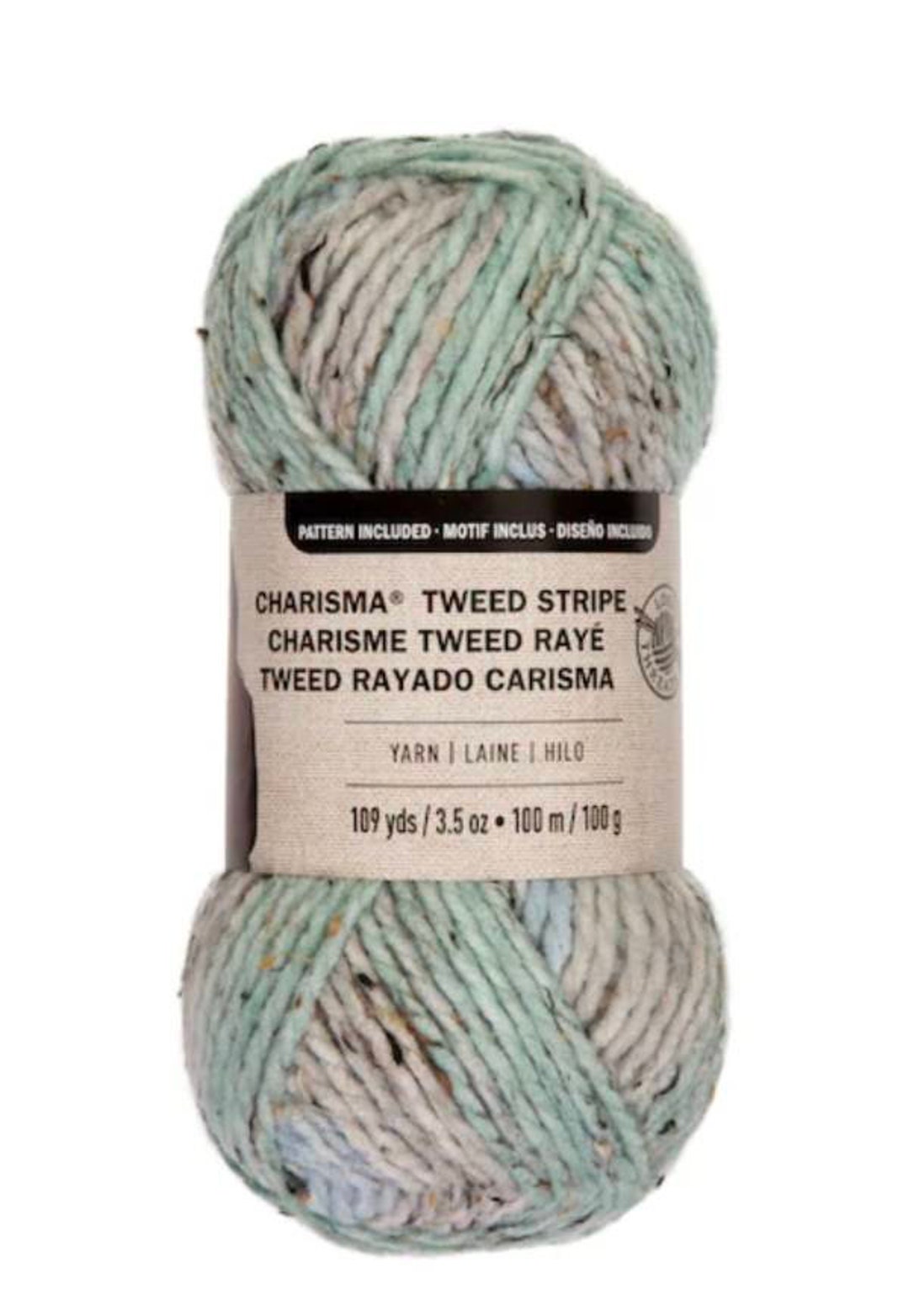 Charisma Tweed Hues Yarn, Color Sweet Dreams, 109 Yards, Loops and