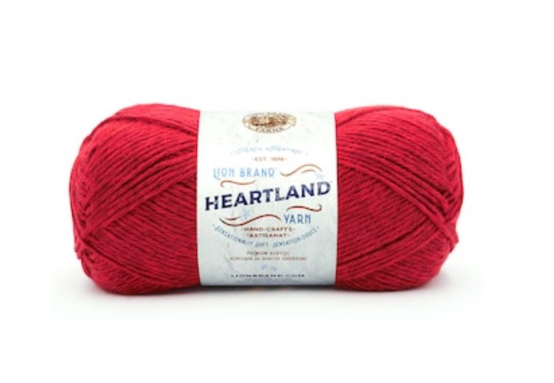 Lionbrand Heartland in Yosemite Color, Terracotta Yarn, Yosemite Yarn 